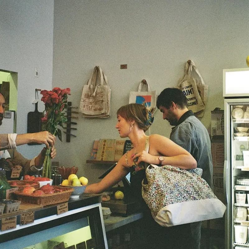 Customer transaction at spot